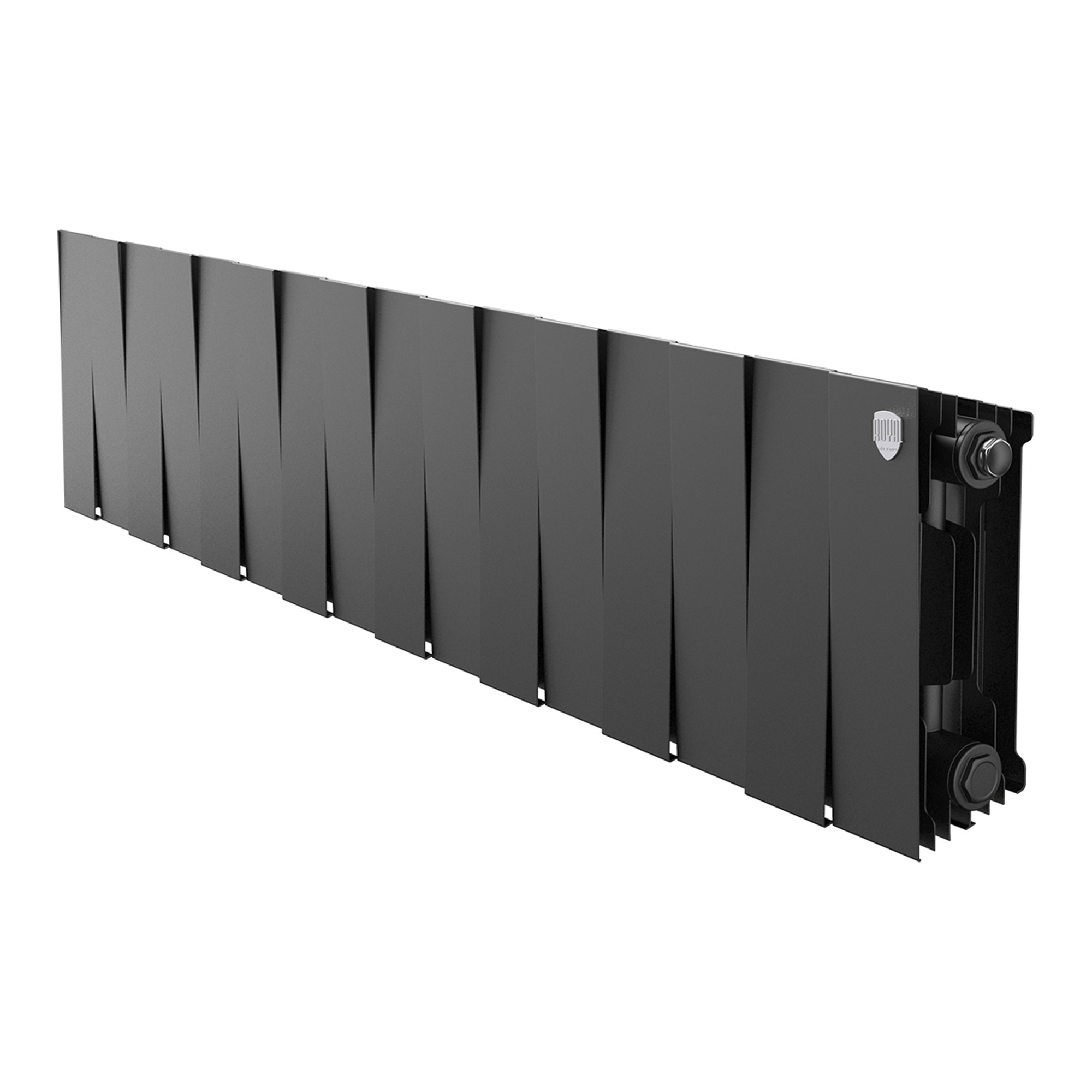 Радиатор биметаллический Royal Thermo PianoForte 200 Чёрный — 16 секц.